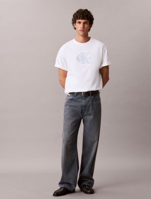 Baggy Fit Jeans, Blue Ash Stone