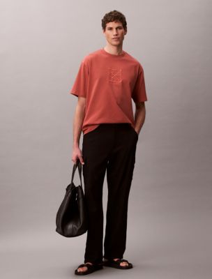 Мужские футболки Calvin Klein Emblem Logo Graphic Relaxed T-Shirt — фото 3
