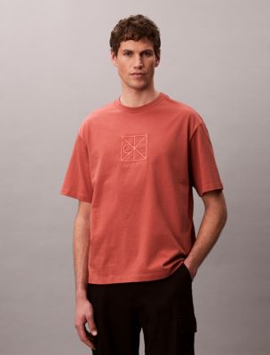 Emblem Logo Graphic Relaxed T-Shirt, Faded Flower