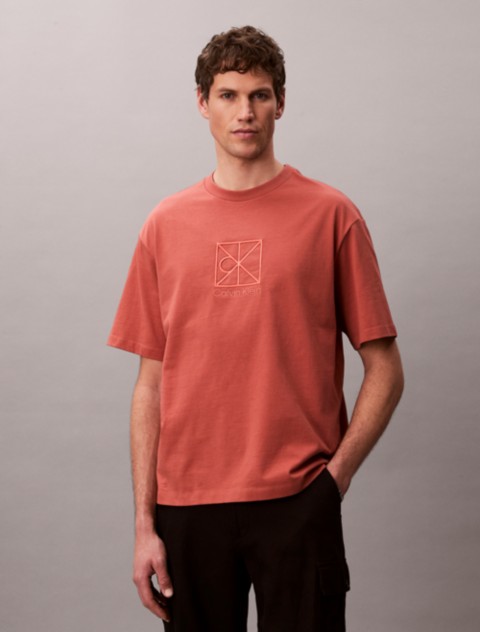 Мужские футболки Calvin Klein Emblem Logo Graphic Relaxed T-Shirt