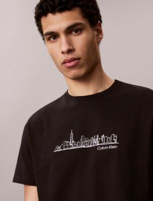 Мужские футболки Calvin Klein City Skyline Graphic Classic T-Shirt — фото 2
