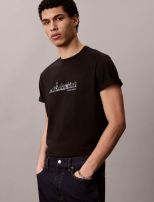 Мужские футболки Calvin Klein City Skyline Graphic Classic T-Shirt — фото 5
