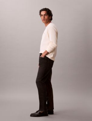 Мужские джинсы Calvin Klein Classic Taper, цвет: Чёрный каменный — фото 3