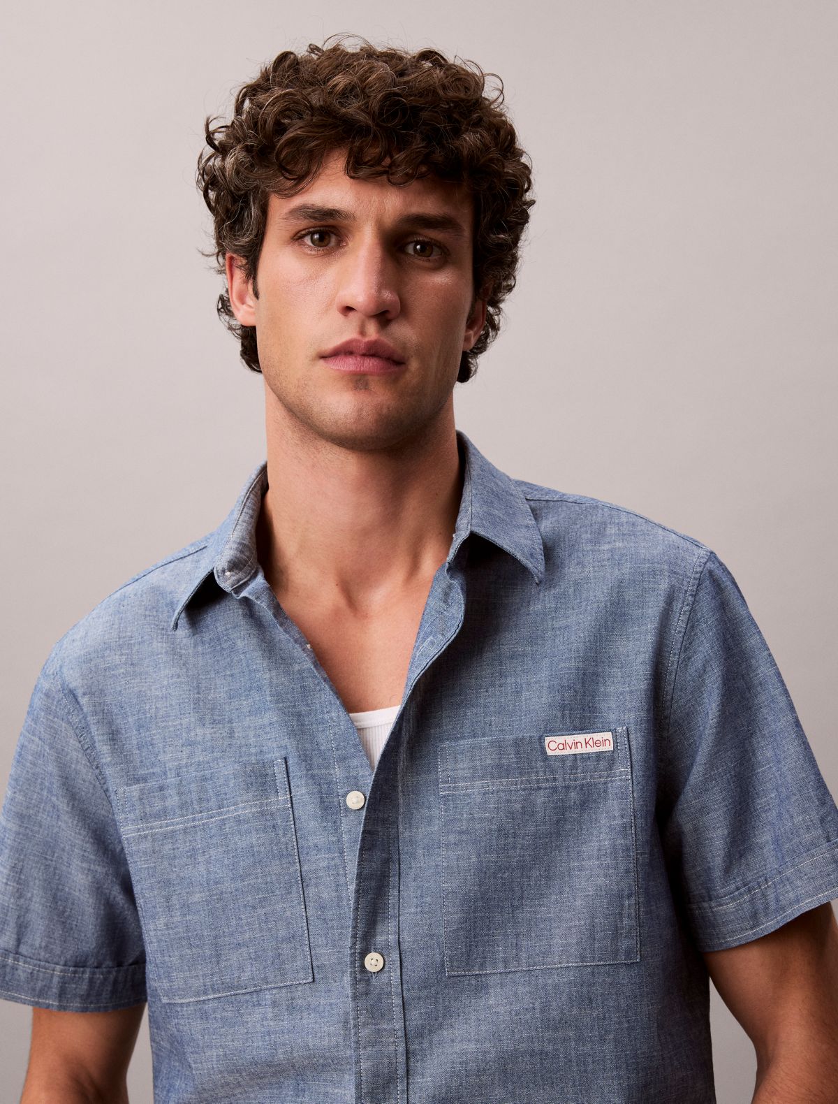 Chambray Classic Button-Down Shirt