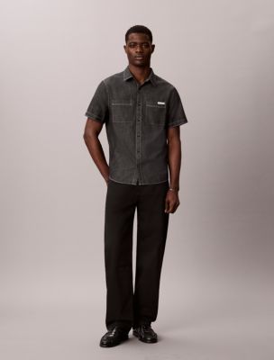 Мужские рубашки Calvin Klein Chambray Classic Button-Down Shirt — фото 2