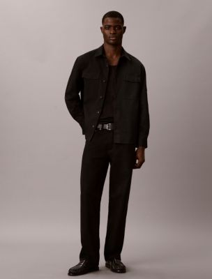 Мужские топы Calvin Klein Utility Chino Relaxed Overshirt — фото 2