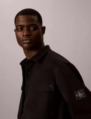 Мужские топы Calvin Klein Utility Chino Relaxed Overshirt — фото 5