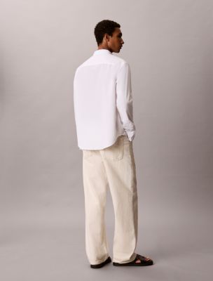 Мужские рубашки Calvin Klein Utility Washed Poplin Easy Shirt — фото 4