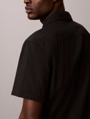 Мужские рубашки Calvin Klein Yarn-Dyed Textured Classic Shirt — фото 4