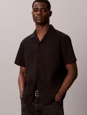Мужские рубашки Calvin Klein Yarn-Dyed Textured Classic Shirt — фото 5