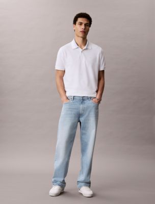 Мужские рубашки Calvin Klein Pique Colorblock Collar Polo Shirt — фото 3