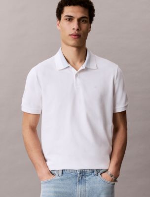 Мужские рубашки Calvin Klein Pique Colorblock Collar Polo Shirt — фото 5