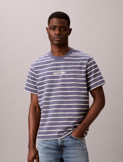 Мужские футболки Calvin Klein Logo Graphic Stripe Relaxed T-Shirt