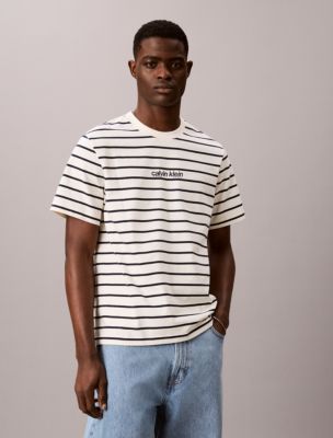 Logo Graphic Stripe Relaxed T-Shirt, Tofu