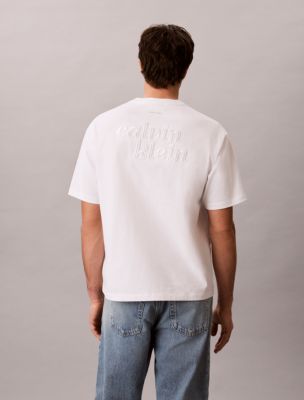 Мужские футболки Calvin Klein Embroidered 1989 Logo Graphic Relaxed T-Shirt — фото 4