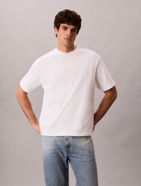 Мужские футболки Calvin Klein Embroidered 1989 Logo Graphic Relaxed T-Shirt