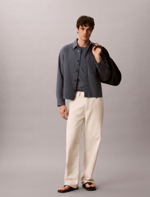 Мужские куртки Calvin Klein Matte Canvas Shirt Jacket — фото 2