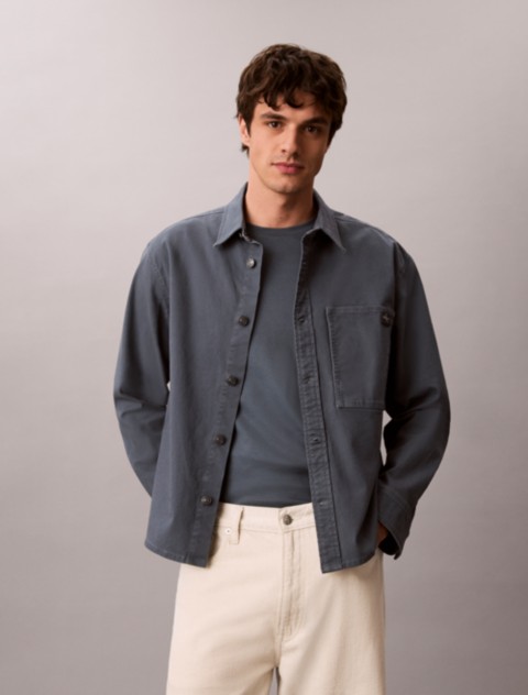 Мужские куртки Calvin Klein Matte Canvas Shirt Jacket