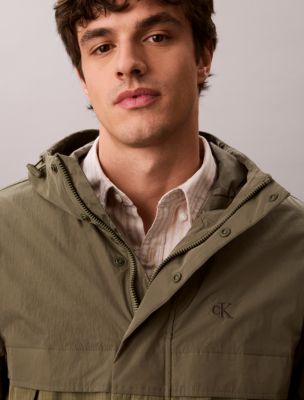 Мужские куртки Calvin Klein Lightweight Nylon Mixed Media Jacket — фото 2