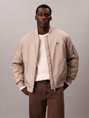 Nylon Bomber Jacket, Vintage Khaki