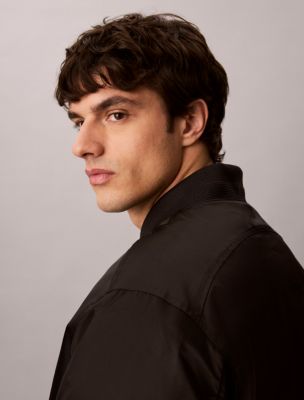 Мужская куртка Calvin Klein Nylon Bomber, цвет: Чёрный — фото 5
