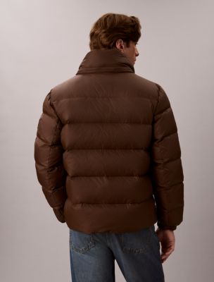 Мужская куртка Calvin Klein Nylon Relaxed Puffer, цвет: Коричневый — фото 3