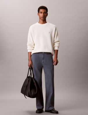 Relaxed Straight Utility Pants, Dark Slate