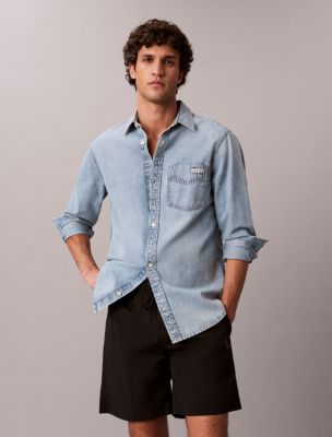 Мужские шорты Calvin Klein Nylon Monogram Pull-On Shorts — фото 4