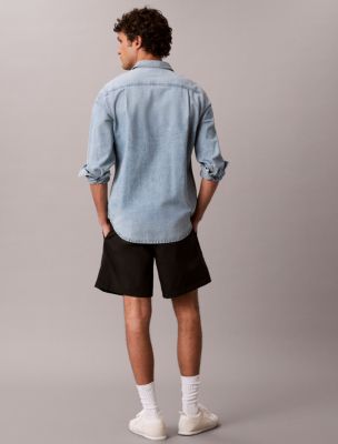 Мужские шорты Calvin Klein Nylon Monogram Pull-On Shorts — фото 5