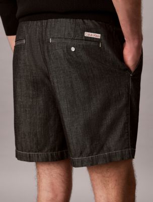 Мужские шорты Calvin Klein Chambray Straight 7" Pull-On Shorts — фото 5