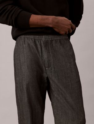 Мужские брюки Calvin Klein Straight Chambray Pull-On Pants — фото 3