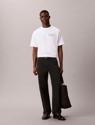90s Straight Chino Pants, Black