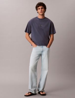 90s Straight Lightweight Jeans, Vintage Whisper