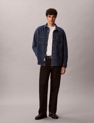 Мужские топы Calvin Klein Denim Allover Monogram 90s Overshirt — фото 2