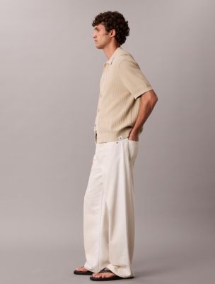 Мужские джинсы Calvin Klein Baggy Linen Blend Jeans — фото 3