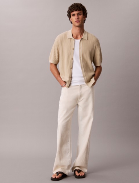 Мужские джинсы Calvin Klein Baggy Linen Blend Jeans