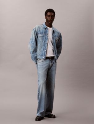 Allover Monogram 90s Denim Trucker Jacket | Calvin Klein® USA