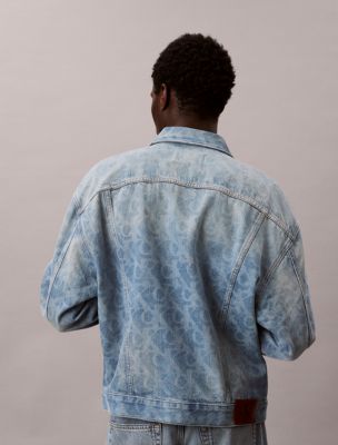 Мужские куртки Calvin Klein Allover Monogram 90s Denim Trucker Jacket — фото 4
