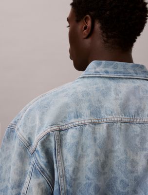 Мужские куртки Calvin Klein Allover Monogram 90s Denim Trucker Jacket — фото 5