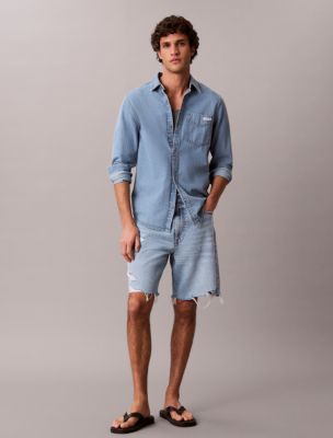 90s Denim Shorts, Faded Gold