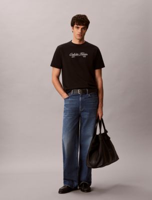 Мужские футболки Calvin Klein Cursive Logo Graphic Tee — фото 2