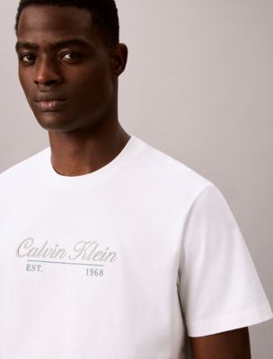 Cursive Logo Graphic Tee, Bright White