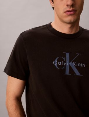 Мужские футболки Calvin Klein Acid Wash Monologo Tee — фото 4