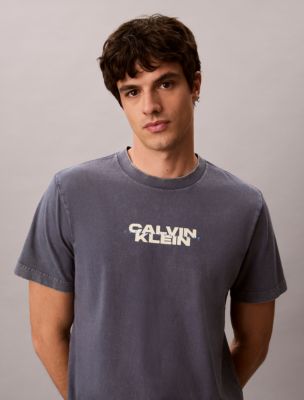 Washed Compact Logo Graphic Classic T-Shirt, Blue Nomad