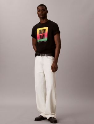 Мужские футболки Calvin Klein Pride Logo Block Easy Tee — фото 2