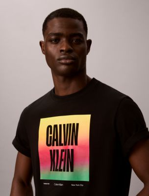Мужские футболки Calvin Klein Pride Logo Block Easy Tee — фото 3