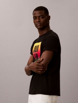 Мужские футболки Calvin Klein Pride Logo Block Easy Tee — фото 5