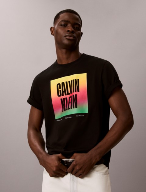 Мужские футболки Calvin Klein Pride Logo Block Easy Tee