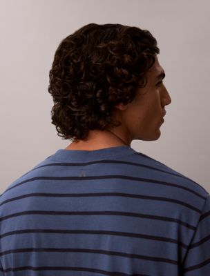 Мужские футболки Calvin Klein Striped Logo Easy Tee — фото 4