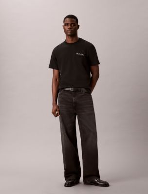 Мужские футболки Calvin Klein Embroidered Calligraphy Easy Tee — фото 2